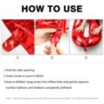 2026 Balloons, 40 Inch Number Balloon, Happy New Year Balloons for 2026 New Year Eve Party Supplies, Graduation Balloons Number Decorations Class of 2026, Birthday Party...