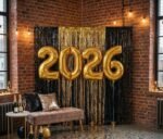 2026 Happy New Year Balloons - 42 Inch Large Gold Foil Number Set (2,0,2,6) - Ideal for New Year's Eve Party Supplies, NYE Decorations & 2026 Graduation