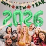 40 Inch 2026 Balloons Olive Green Foil Number Balloons for 2026 New Year Festival Celebration or Birthday Party Supplies Decorations,New Years Balloon 2026, New Years Eve Balloon