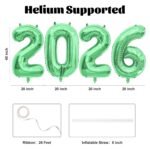 40 Inch 2026 Balloons Rose Gold Foil Number Balloons for 2026 New Year Festival Celebration or Birthday Party Supplies Decorations,New Years Balloon 2026, New Years Eve Balloon