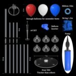 Black and Gold Party Decorations 4 Set Balloon Stand Table Centerpieces for Men's Women's Birthday Wedding Retirement Anniversary Graduation Decorations 2026 New Years Eve