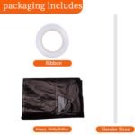 Black Happy Birthday Balloons Banner, 16 Inch Mylar Foil Letters Happy Birthday Sign Bunting Inflatable Reusable 3D Hanging Letter Kit Set for Girls Boys Kids Adults Birthday...