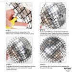 KatchOn, Big Silver Disco Ball Balloons - 22 Inch, Pack of 6 | Disco Party Decorations, 4D Sphere Disco Balloons | New Years Balloons, New Years Eve Party Supplies 2026 | Silver...