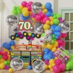 KatchOn, Big Silver Disco Ball Balloons - 22 Inch, Pack of 6 | Disco Party Decorations, 4D Sphere Disco Balloons | New Years Balloons, New Years Eve Party Supplies 2026 | Silver...