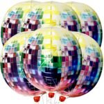 KatchOn, Large Black and Silver Balloon - 22 Inch, Pack of 6 | Black and Silver Mylar Balloons for New Years Decorations 2026 | Birthday, Bachelorette Party Decorations | New...