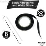 KatchOn, Large Black Mylar Balloons - 22 Inch, Pack of 6 | Round 4D Black Mylar Balloon for Birthday, Bachelorette Decorations | Nye Balloons for New Years Eve Party Supplies 2026
