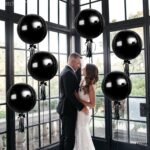 KatchOn, Large Black Mylar Balloons - 22 Inch, Pack of 6 | Round 4D Black Mylar Balloon for Birthday, Bachelorette Decorations | Nye Balloons for New Years Eve Party Supplies 2026