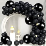KatchOn, Large Black Mylar Balloons - 22 Inch, Pack of 6 | Round 4D Black Mylar Balloon for Birthday, Bachelorette Decorations | Nye Balloons for New Years Eve Party Supplies 2026