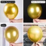 PartyWoo Gold Balloons 50pcs 12 Inch Gold Latex Helium Balloons for Birthday Wedding Anniversary Baby Shower Graduation Bachelorette Retirement Engagement Tea Casino Disco Party...