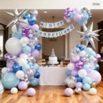 Purple and Blue Balloon Arch Garland Kit, Winter Balloon Arch Kit for Winter Wonderland Baby Shower Princess Birthday Snow Christmas Party Anniversary Decorations