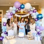 Purple and Blue Balloon Arch Garland Kit, Winter Balloon Arch Kit for Winter Wonderland Baby Shower Princess Birthday Snow Christmas Party Anniversary Decorations