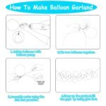 Purple and Blue Balloon Arch Garland Kit, Winter Balloon Arch Kit for Winter Wonderland Baby Shower Princess Birthday Snow Christmas Party Anniversary Decorations