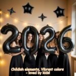 Upgraded, 42in Large 2026 Balloons Numbers, with 4pcs Star Balloon and Accessories (3D Premium Aluminum Foil) Ideal New Years Eve Balloons Decorations, for New Years Eve Party...