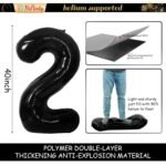 Upgraded, 42in Large 2026 Balloons Numbers, with 4pcs Star Balloon and Accessories (3D Premium Aluminum Foil) Ideal New Years Eve Balloons Decorations, for New Years Eve Party...